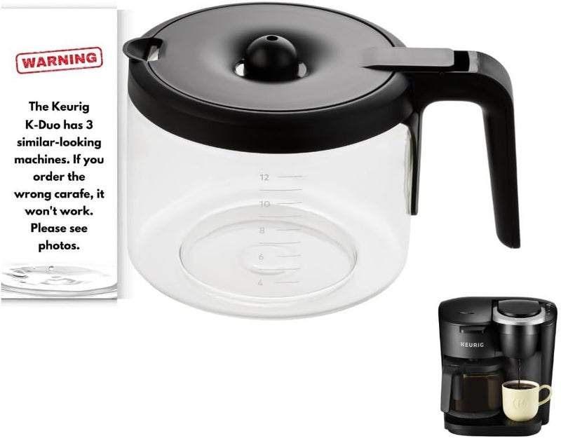HAKANO Replacement 12-Cup Coffee Pot Carafe for Keurig K-Duo Essentials & K-Duo Essentials Hot & Cold Brewer Models (K-Duo ESSENTIALS) - Image 1